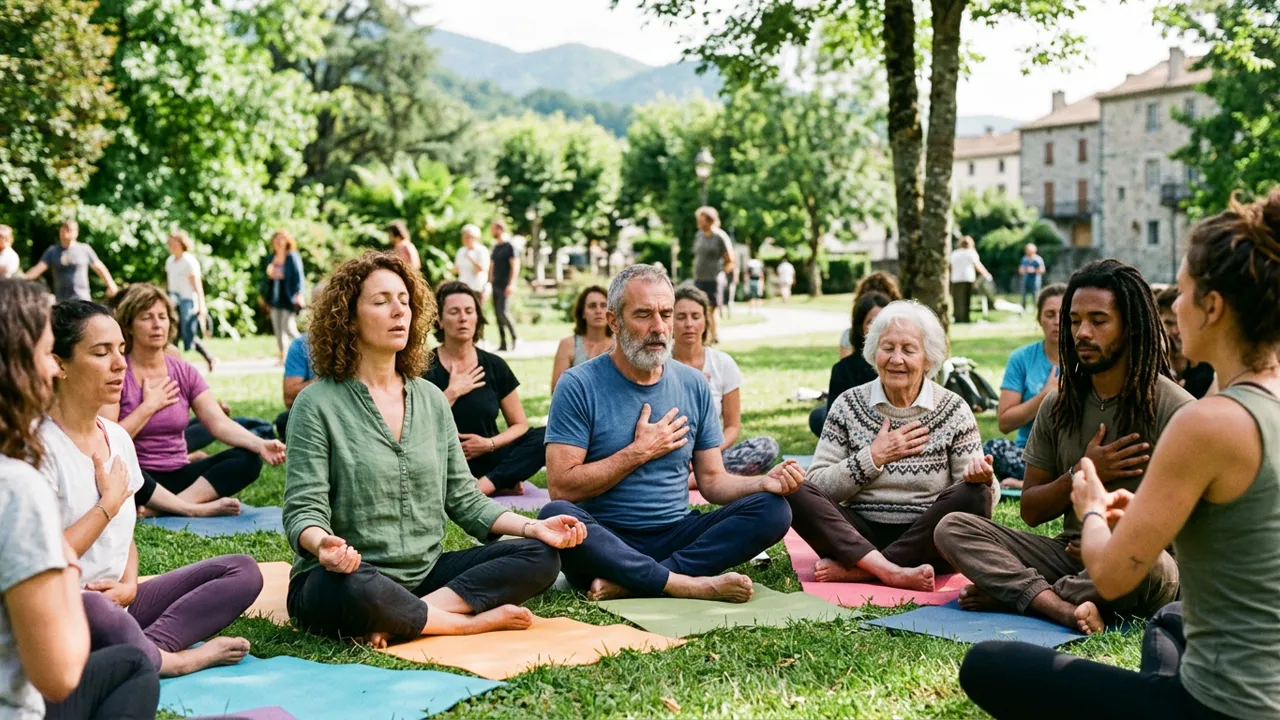 Rencontre de respiration consciente et apaisement du stress en milieu associatif